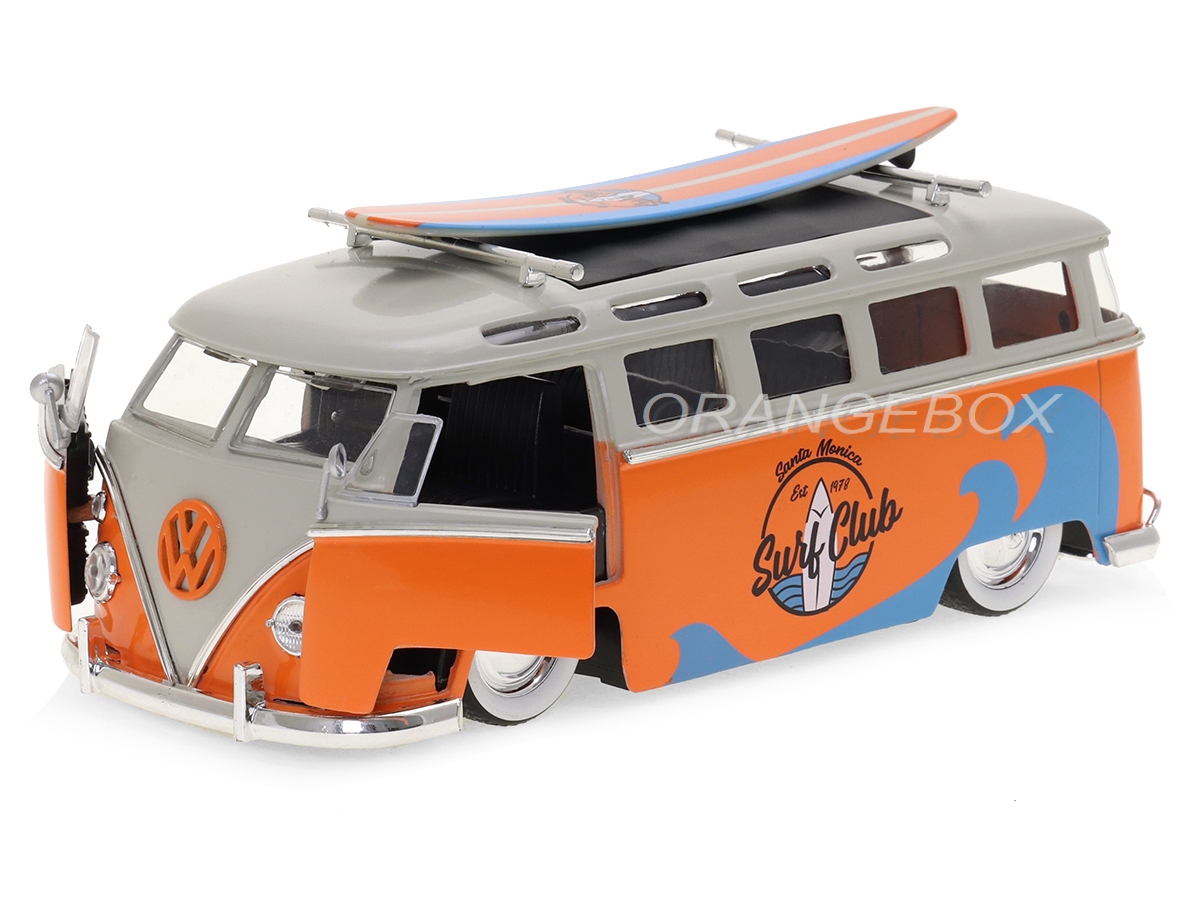 Volkswagen Kombi 1962 Bus 1:24 Jada Toys Laranja - 20 anos! Loja