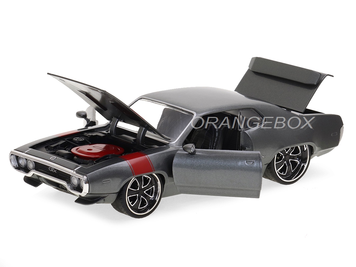 Voiture Miniature Plymouth GTX 1972 Jada-Toys 1/24 - Neuf En Boîte, Métal Monté