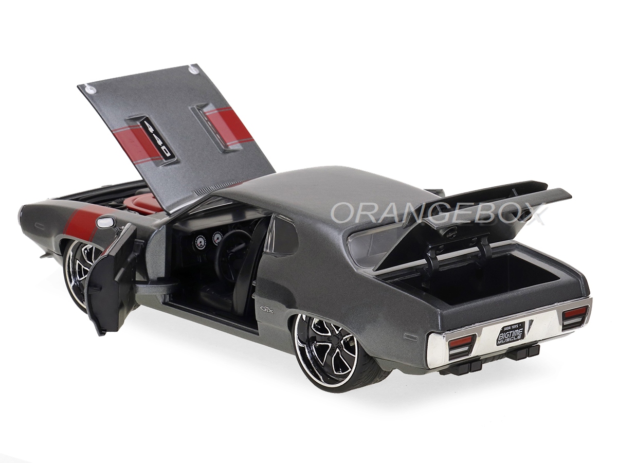 レア６台アメ車♪シボレー/ダッチ/フォード/フォルクスワーゲンJADATOYS Plymouth GTX 1972 1:24 Jada Toys Cinza - 20 anos! Loja on-line de