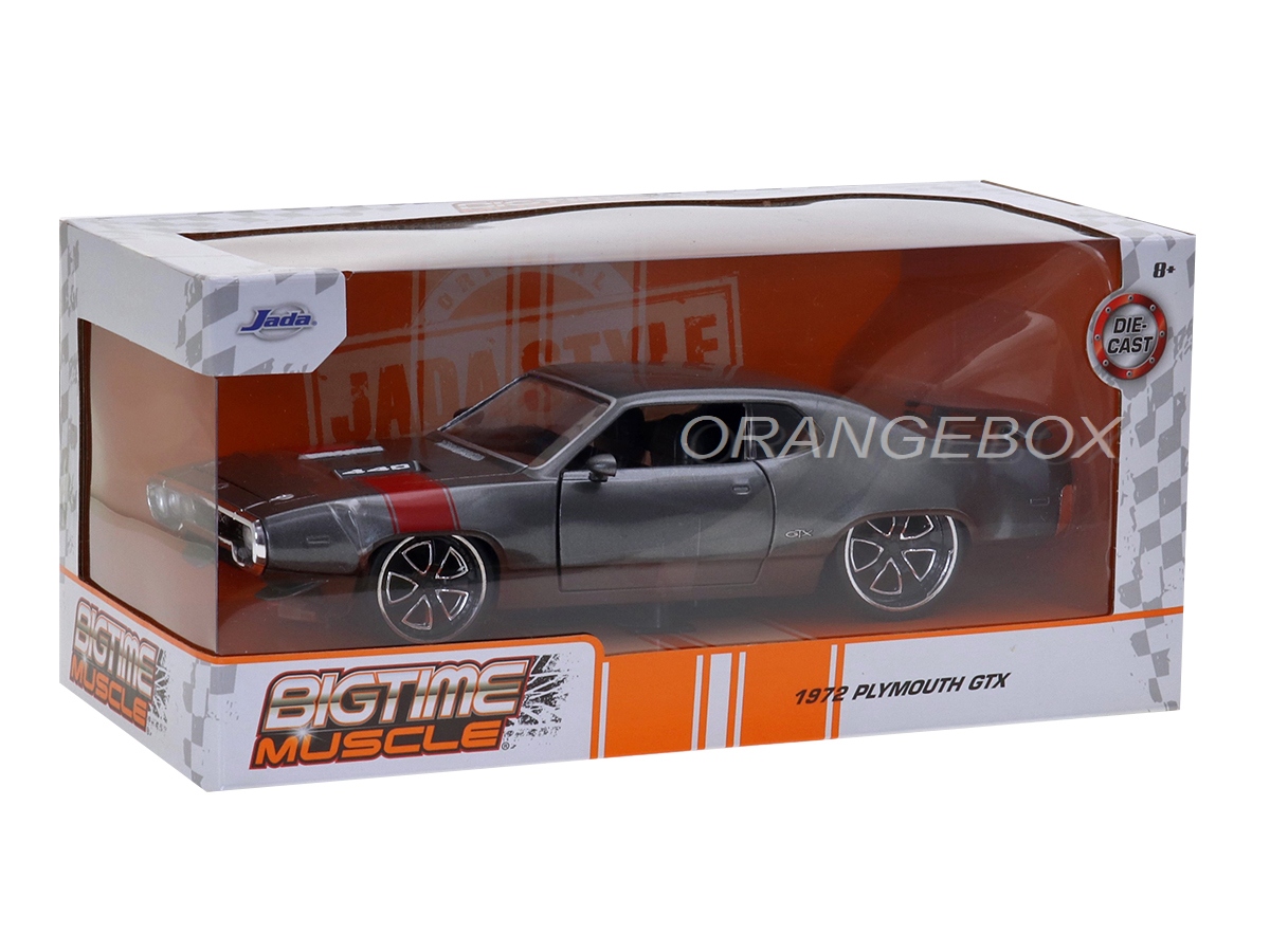 Plymouth GTX 1972 1:24 Jada Toys Cinza - 20 anos! Loja on-line de