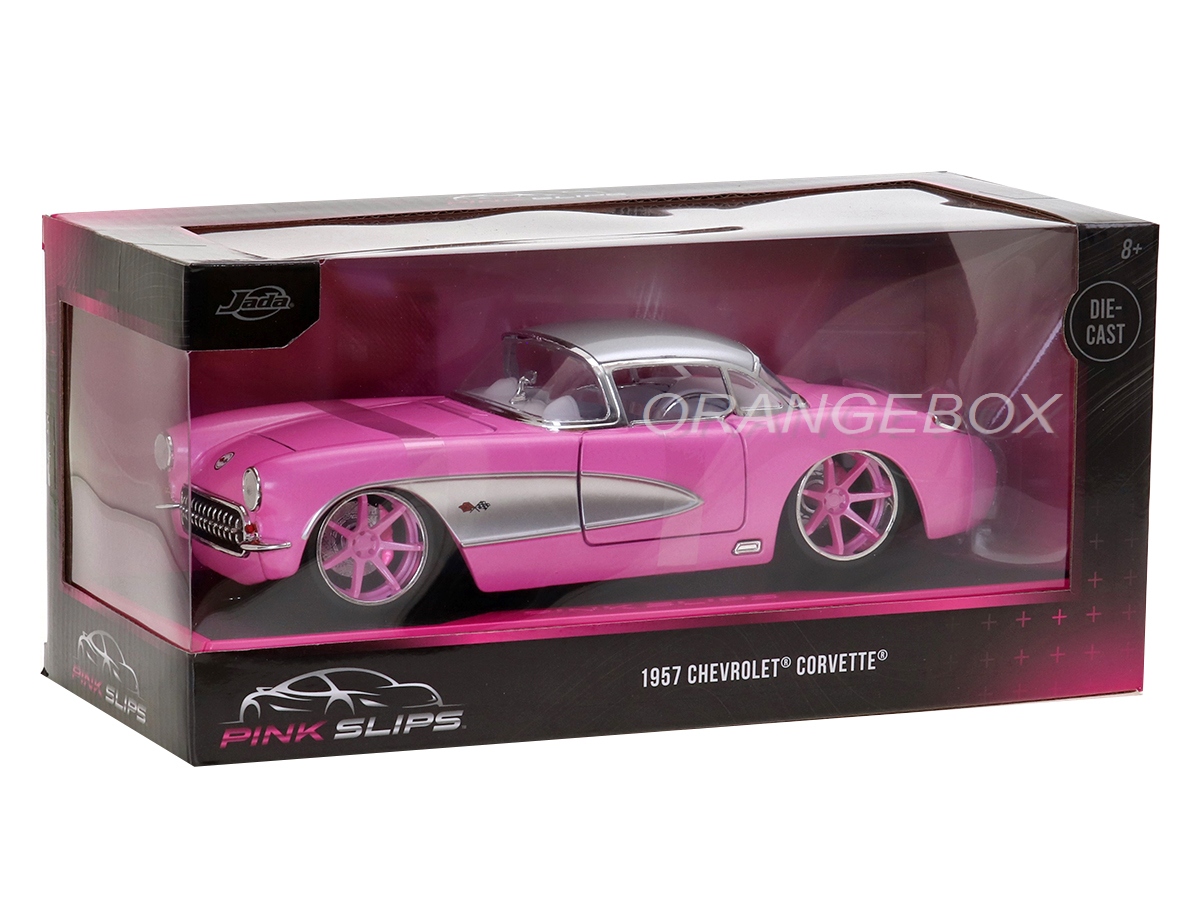 1957 シボレーコルベット Jadatoys 1/24 Chevrolet Corvette 1957 1:24 Jada Toys Pink Slips - 19 anos