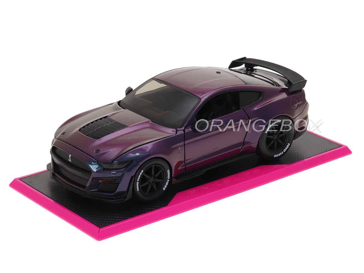 Ford Mustang Shelby GT500 2020 1:24 Jada Toys Pink Slips - 18 anos