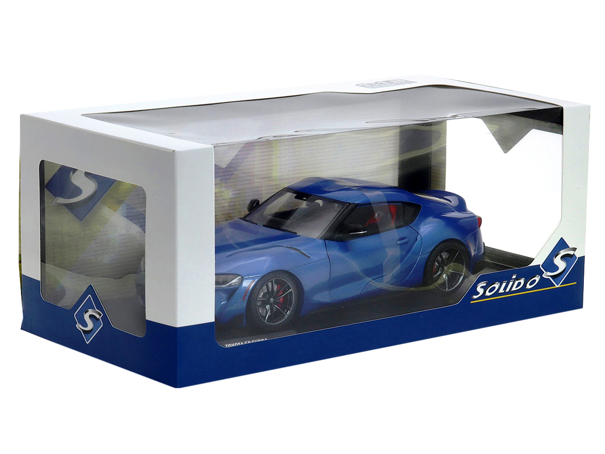 Toyota GR Supra 2021 1:18 Solido Azul - 19 anos! Loja on-line de