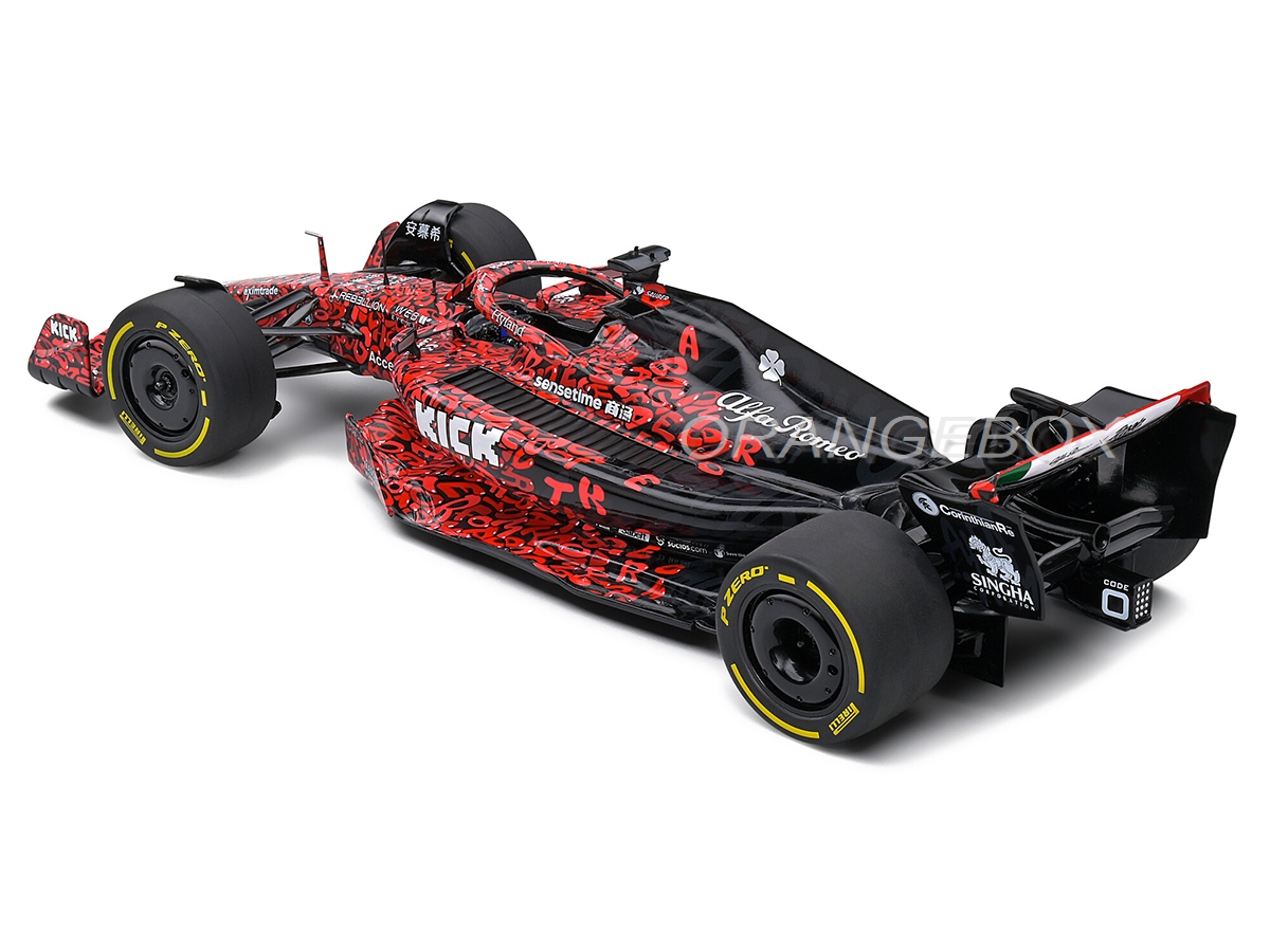 Fórmula 1 Alfa Romeo F1 Team Art Car 2023 1:18 Solido - 20 anos