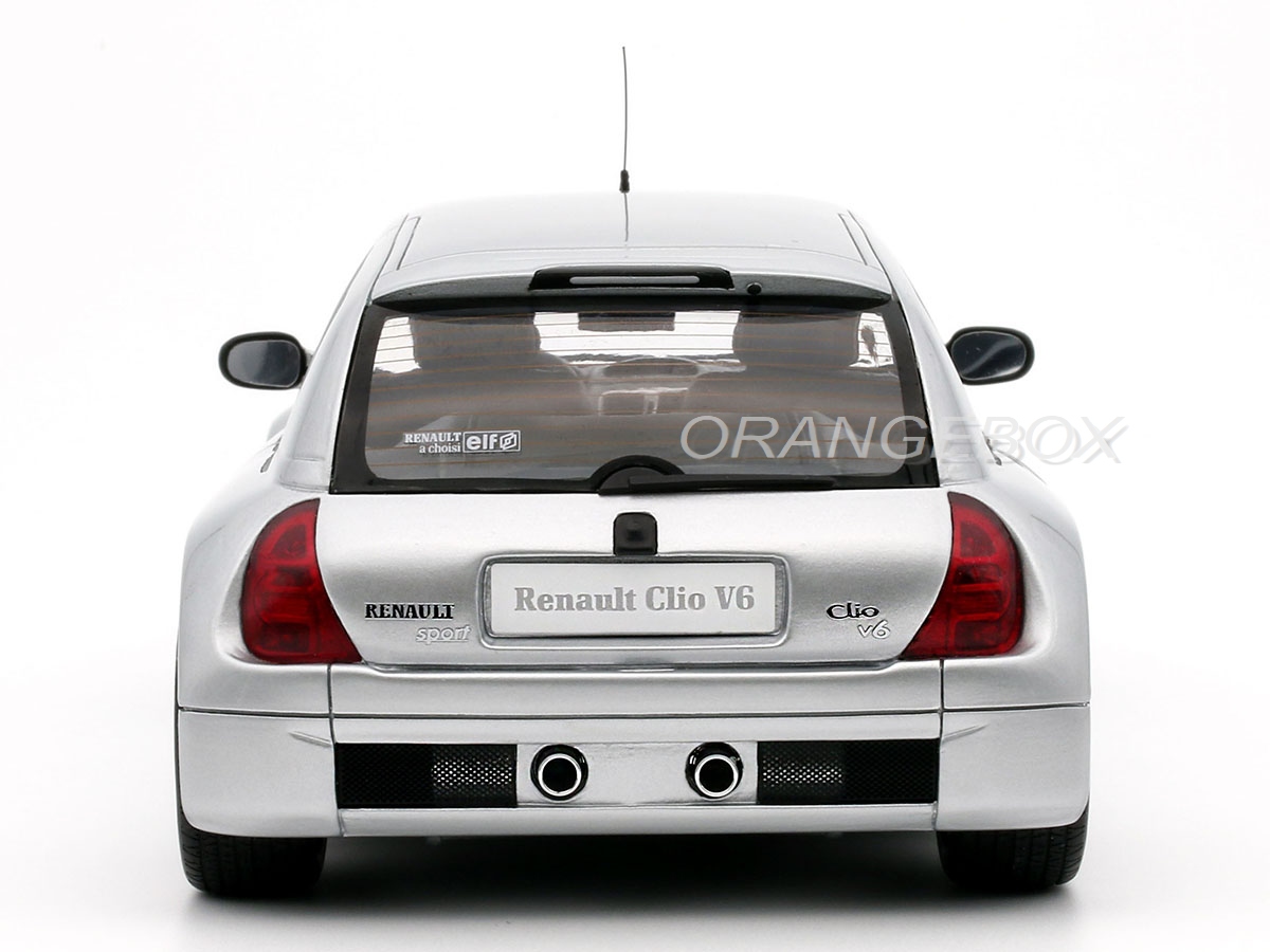 Renault Clio V6 Phase 1 2001 1:18 OttOmobile Prata - 18 anos