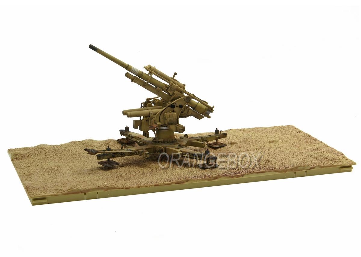 Artilharia German 88MM Flak 18 Anti-Tank + 08 Soldados (Africa