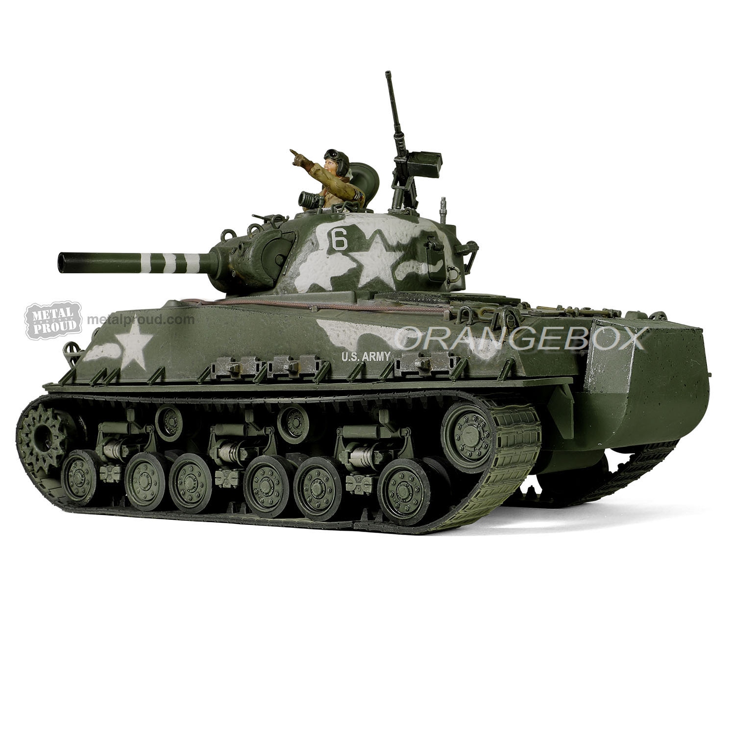 Tanque U.S. Sherman M4 (105) HVSS US Army Okinawa 1945 1:32 Forces