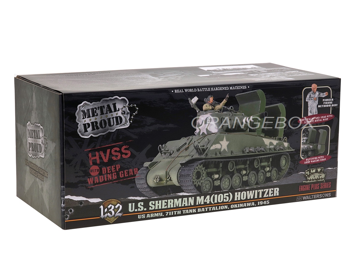 その他 TANK CORPS DX Tanque U.S. Sherman M4 (105) HVSS US Army Okinawa 1945 1:32 Forces
