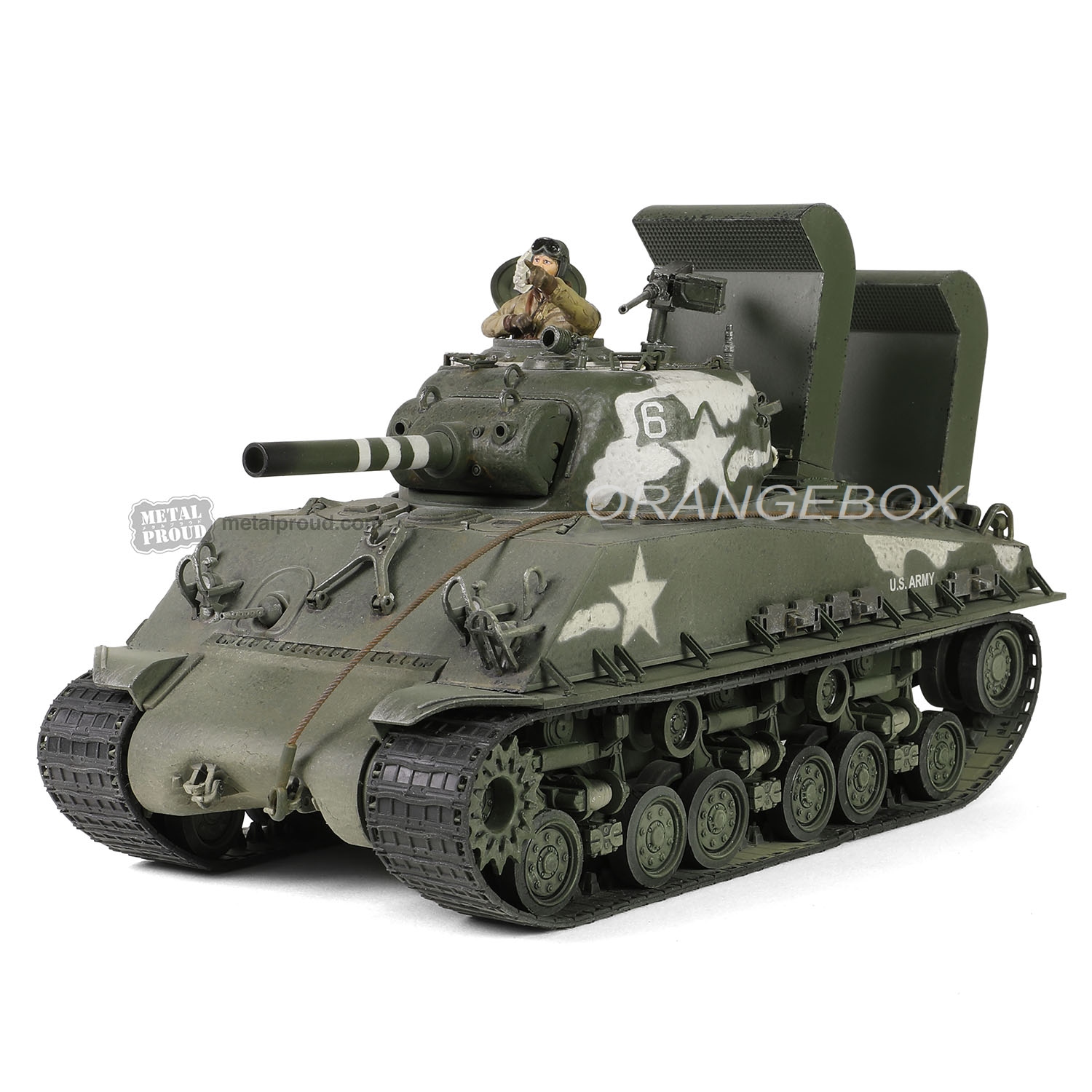 Tanque U.S. Sherman M4 (105) HVSS US Army Okinawa 1945 1:32 Forces