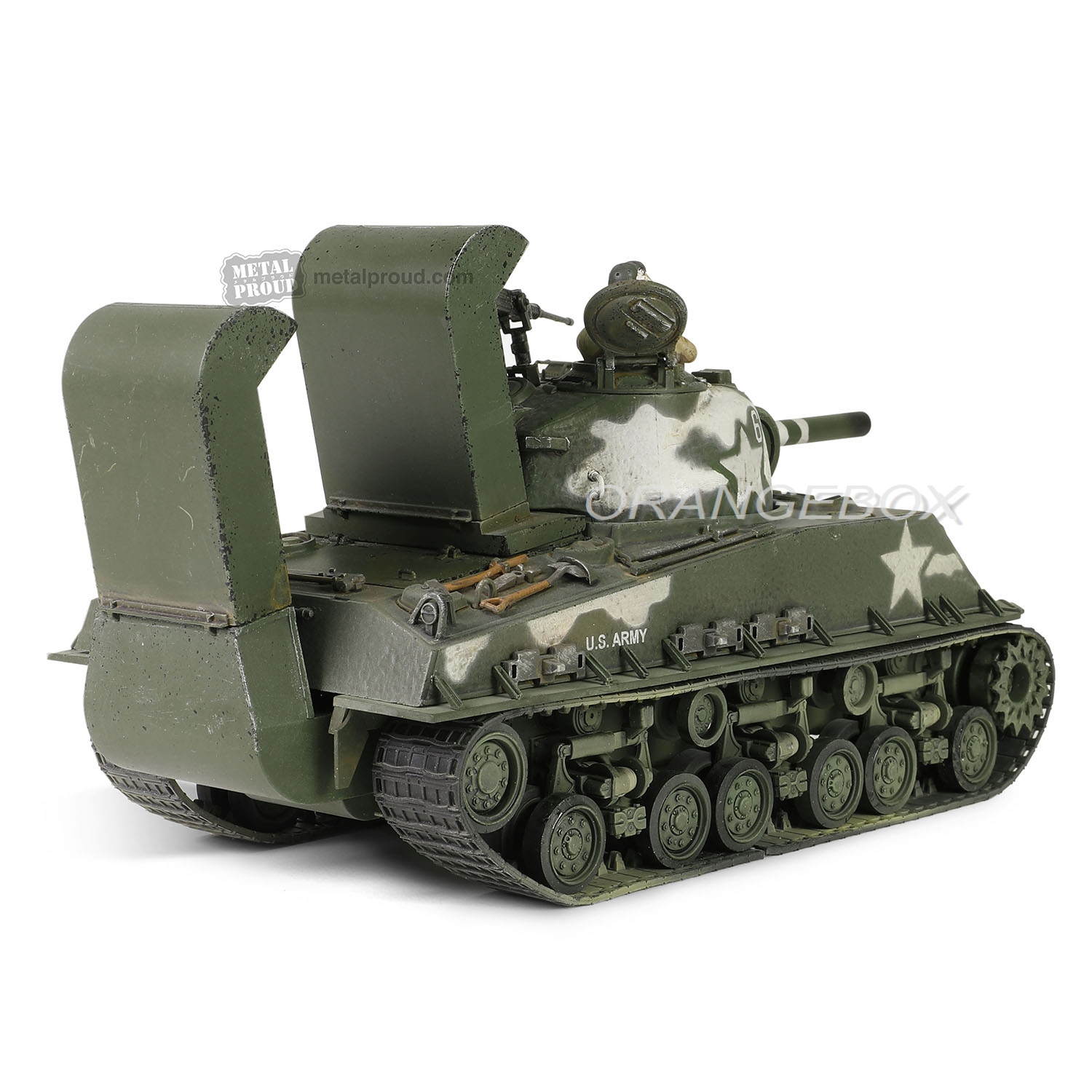 Tanque U.S. Sherman M4 (105) HVSS US Army Okinawa 1945 1:32 Forces