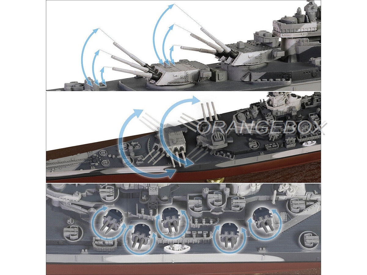 Navio USS Missouri (BB-63) Battleship 1944 1:700 Forces of Valor