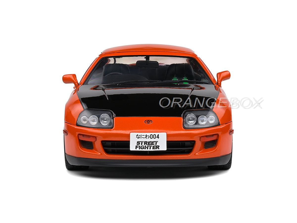 Toyota Supra MK4 (A80) Street Fighter 1993 1:18 Solido Vermelho