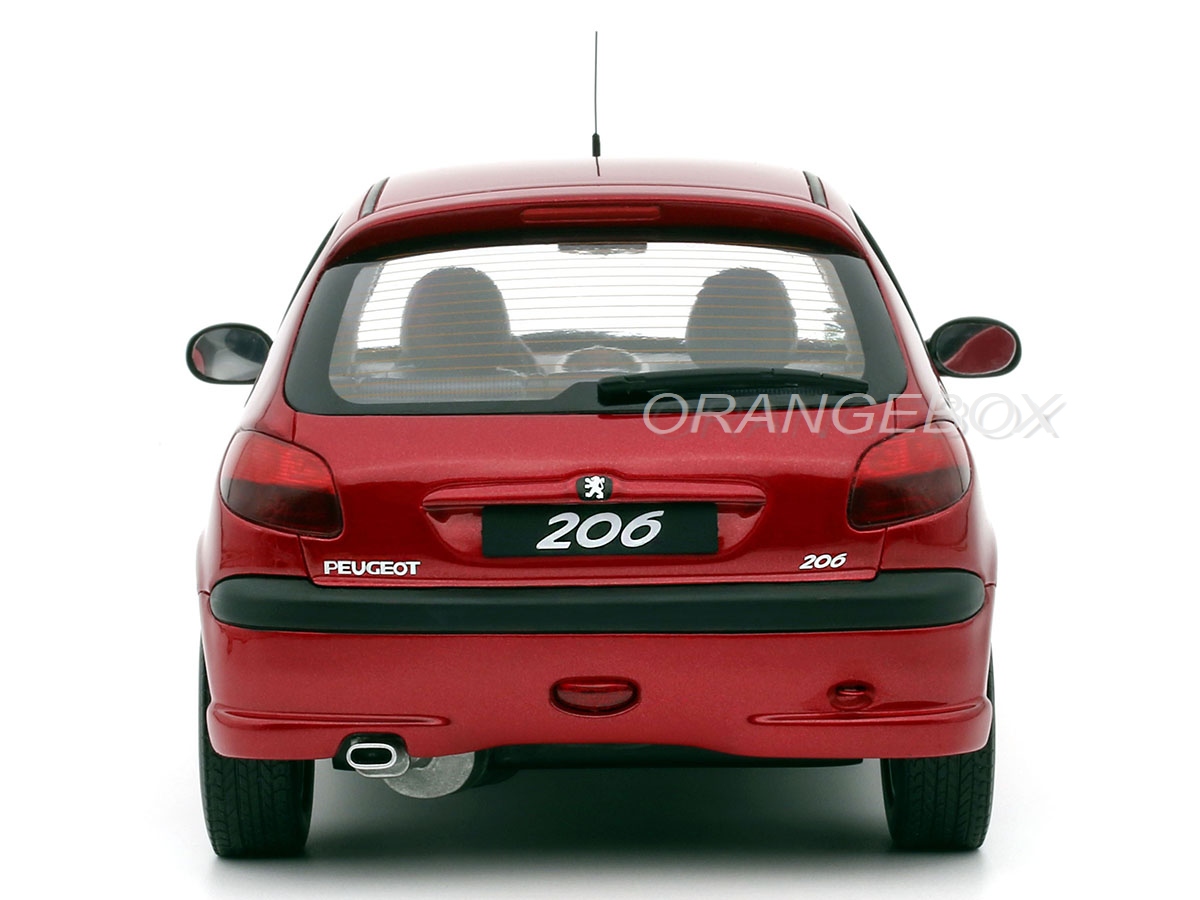 Peugeot 206 S16 1999 1:18 OttOmobile Vermelho - 20 anos! Loja on