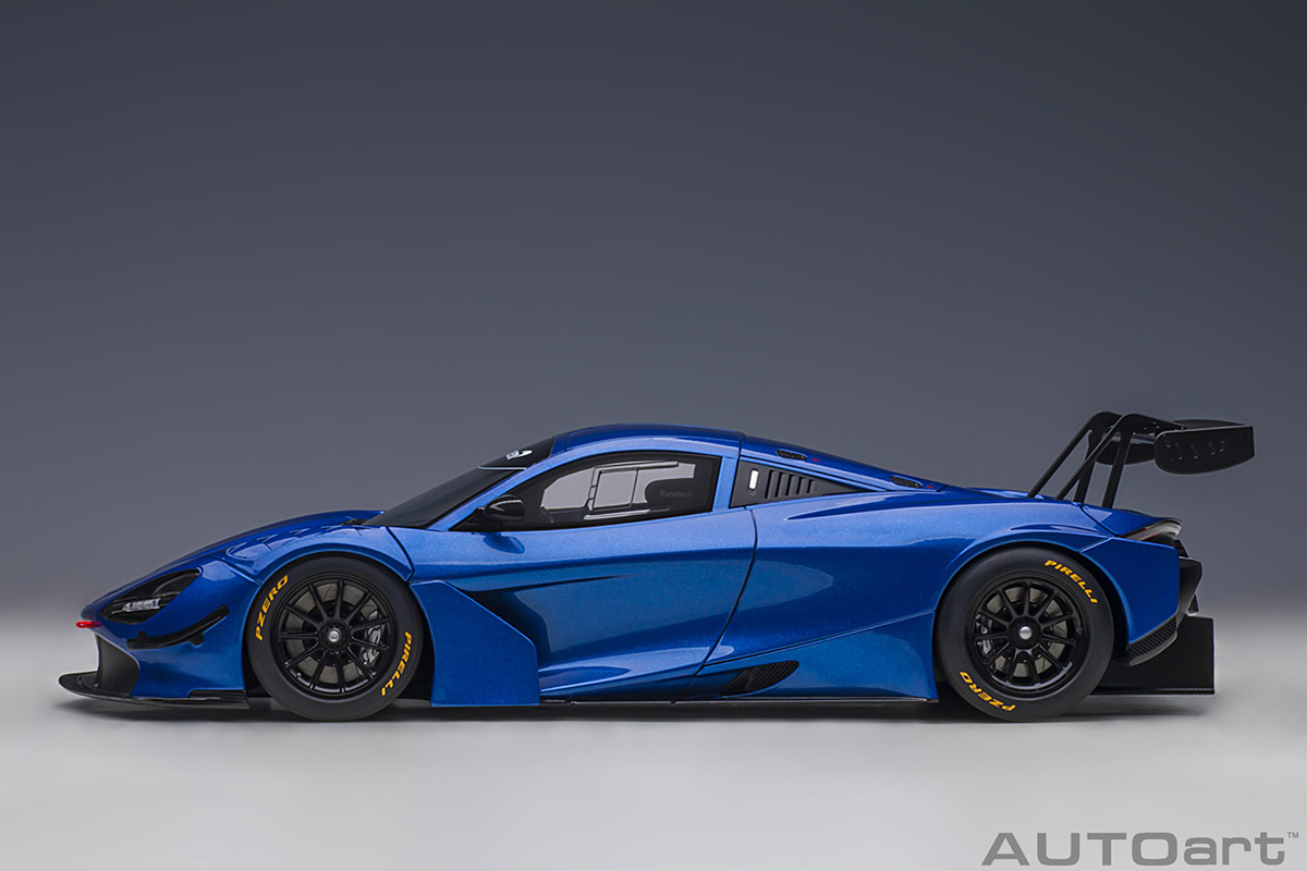 McLaren 720S GT3 1:18 Autoart Azul - 20 anos! Loja on-line de