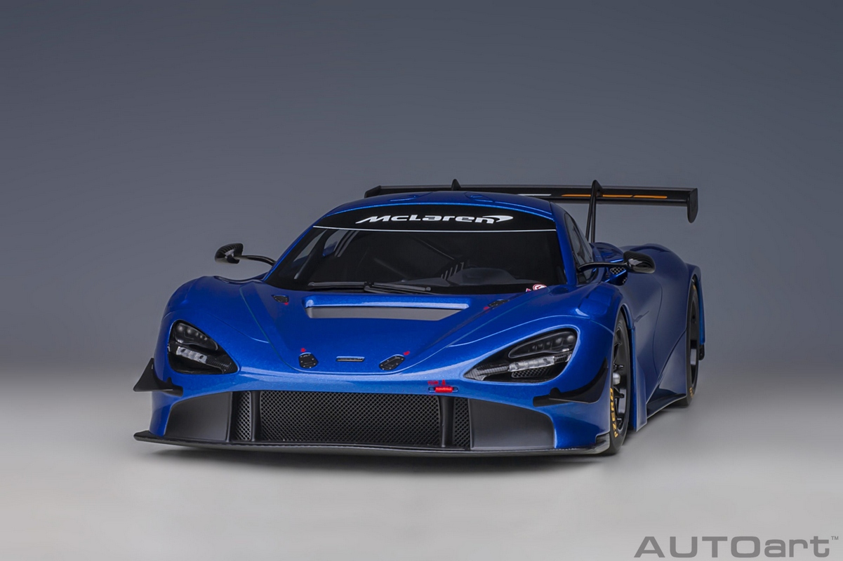 McLaren 720S GT3 1:18 Autoart Azul - 20 anos! Loja on-line de