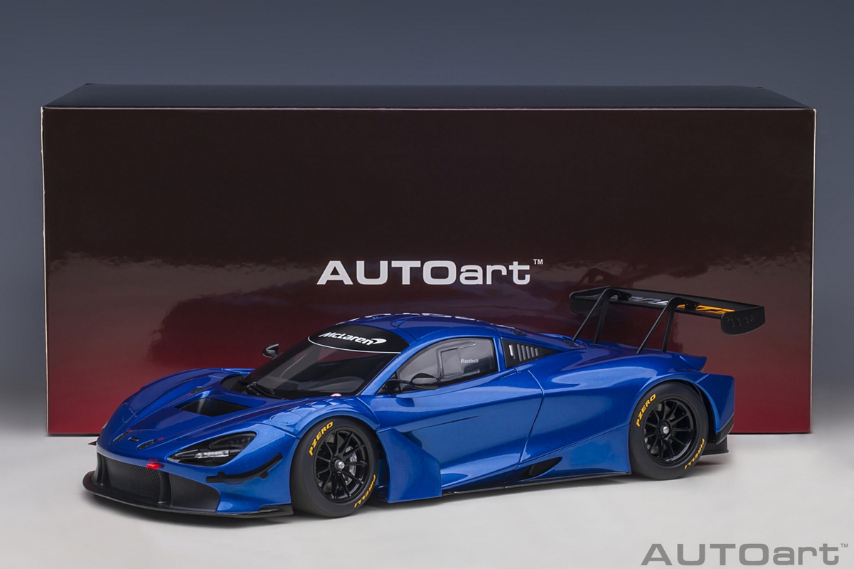 McLaren 720S GT3 1:18 Autoart Azul - 19 anos! Loja on-line de