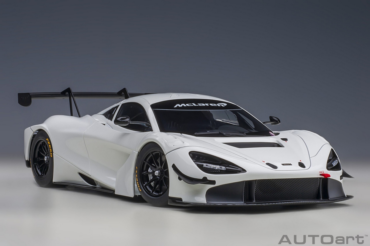 アーティラリーマン McLaren 720S GT3 1:18 Autoart Branco - 20 anos! Loja on-line de