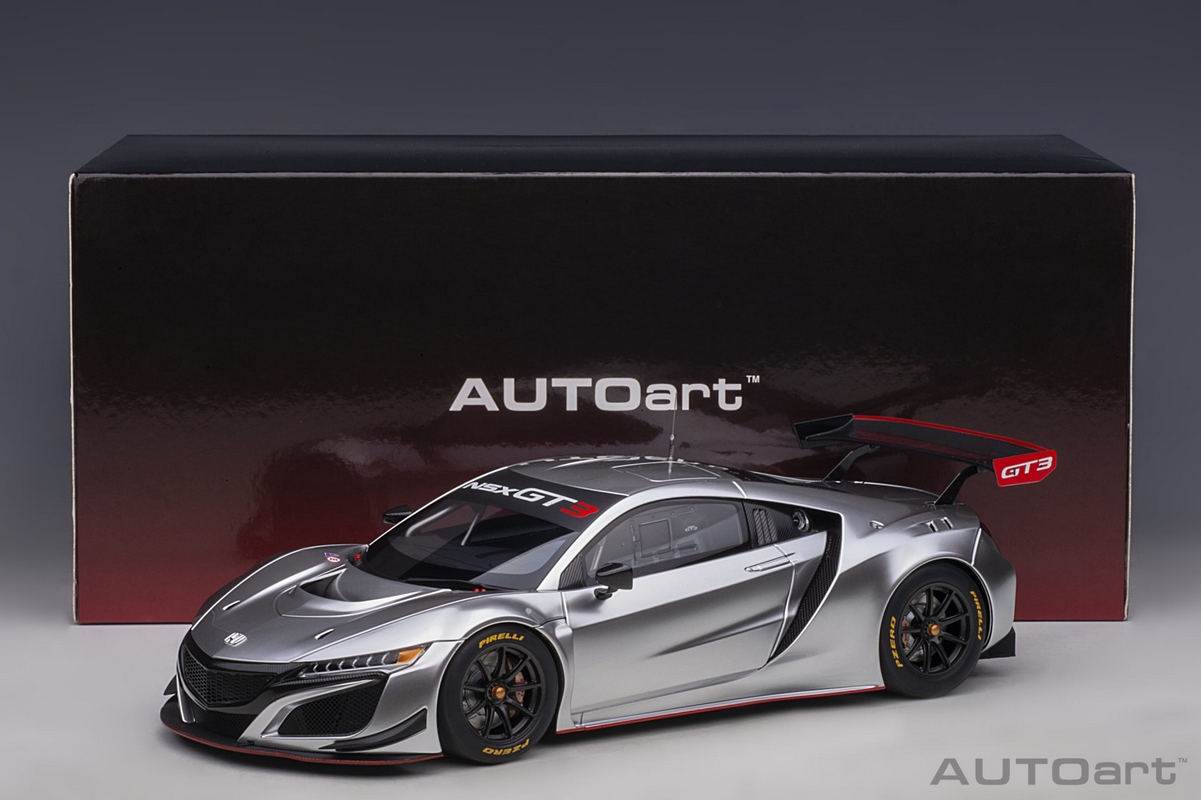 Honda NSX GT3 2018 1:18 Autoart Cinza - 19 anos! Loja on-line de