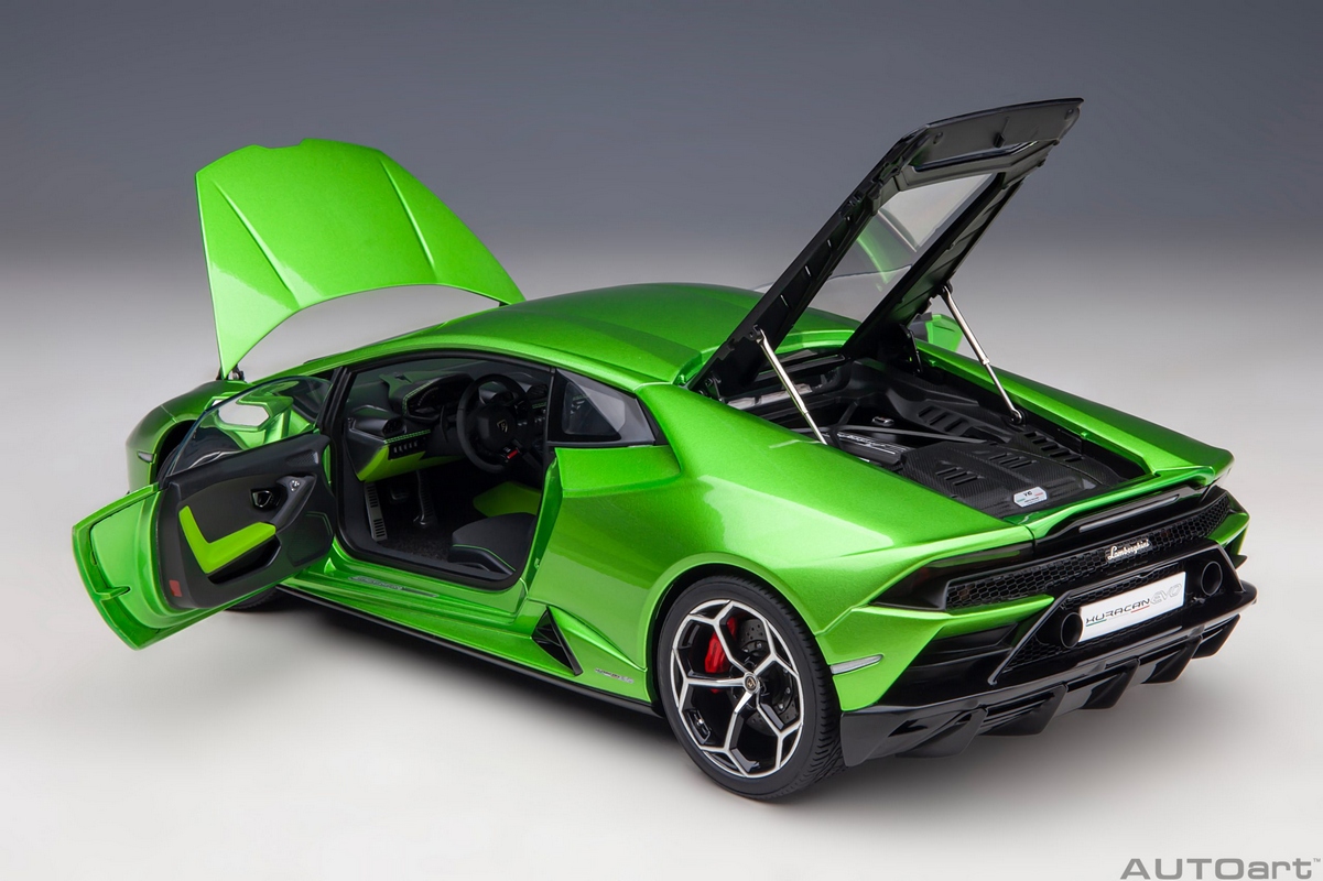 Lamborghini Huracan Evo 1:18 Autoart Verde - 20 anos! Loja on-line