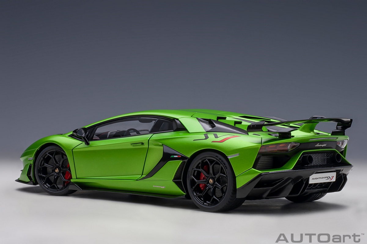 Lamborghini Aventador SVJ 1:18 Autoart Verde - 20 anos! Loja on
