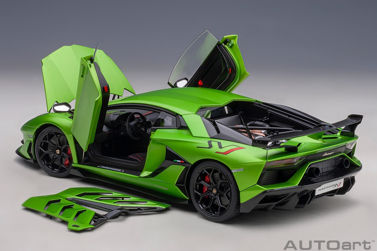 オートアート　Lamborghini Aventador SVJ 1/18 Lamborghini Aventador SVJ 1:18 Autoart Preto - 19 anos! Loja on