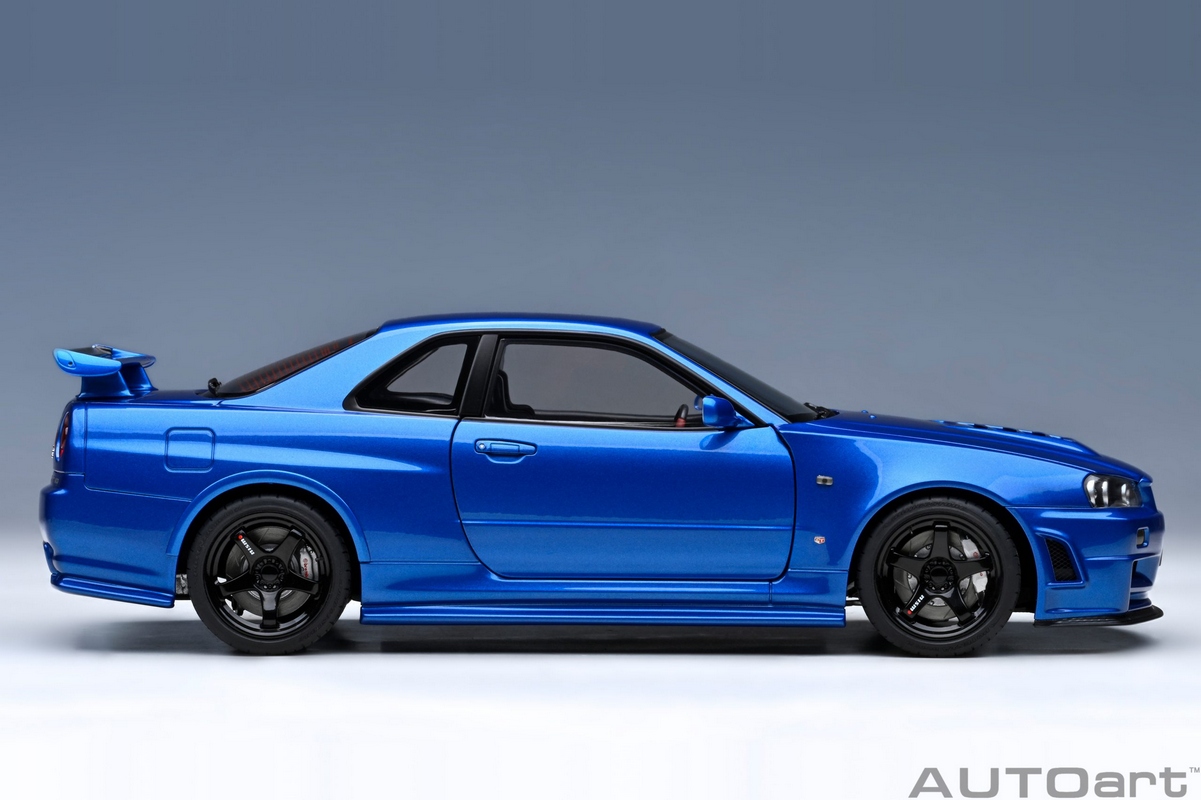 PRÉ-VENDA *** Nissan R34 GT-R Z-Tune Nismo 1:18 Autoart Azul - 19