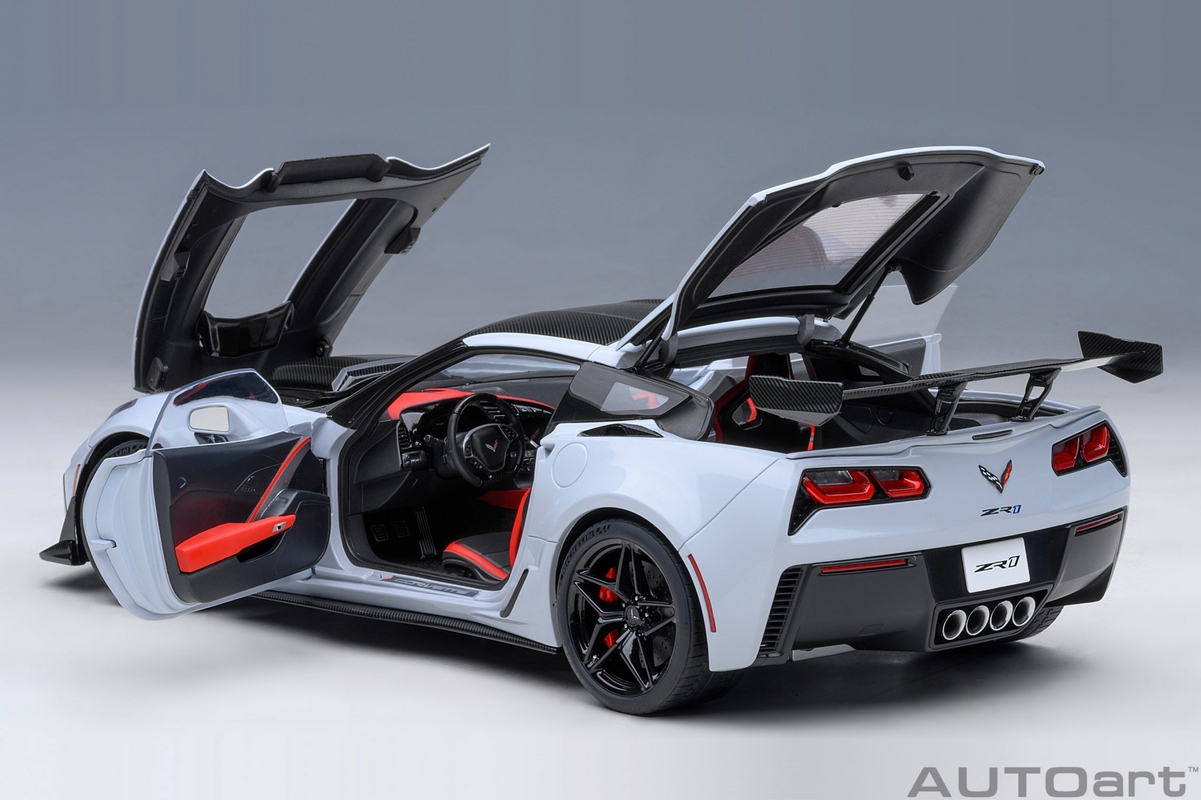 AUTOart Corvette 1:18 限定版 Chevrolet Corvette C7 ZR1 1:18 Autoart Cinza - 19 anos! Loja on