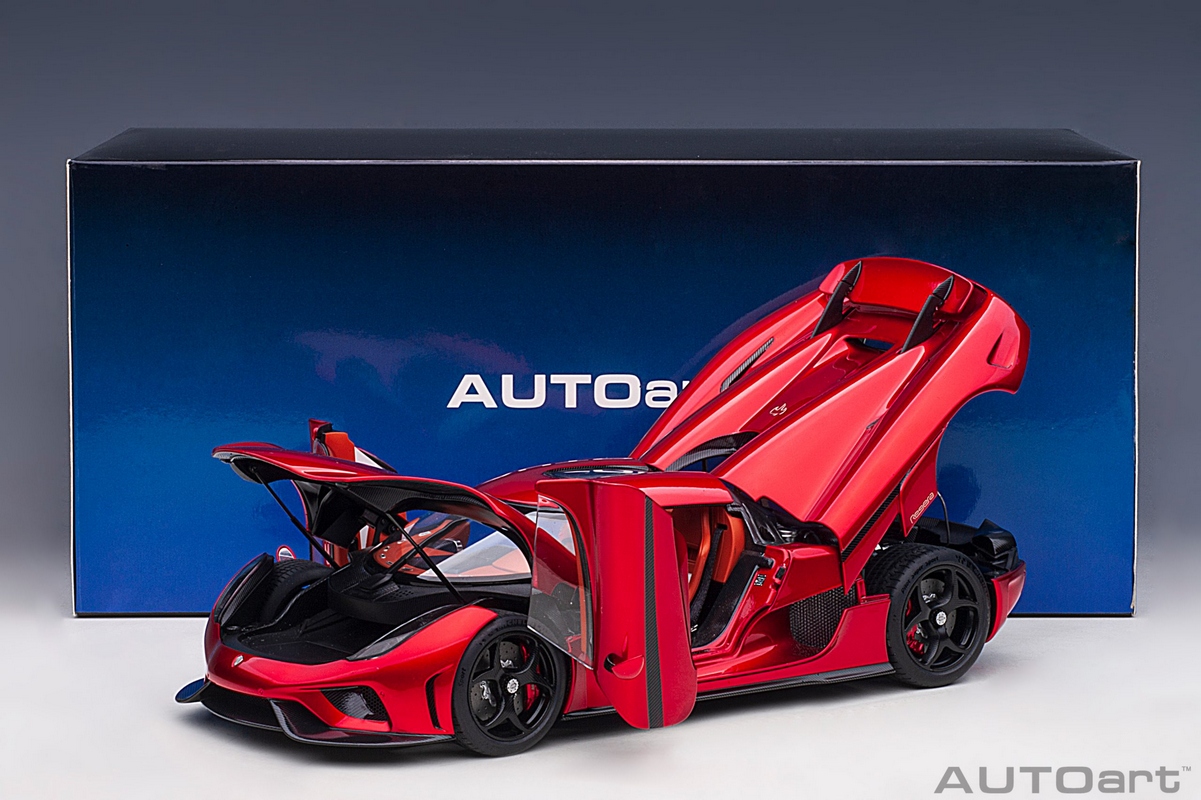 Koenigsegg Regera 1:18 Autoart Vermelho - 20 anos! Loja on-line de