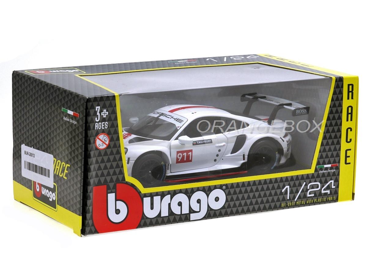 Porsche 911 RSR GT Bburago 1:24 Branco - 20 anos! Loja on-line de