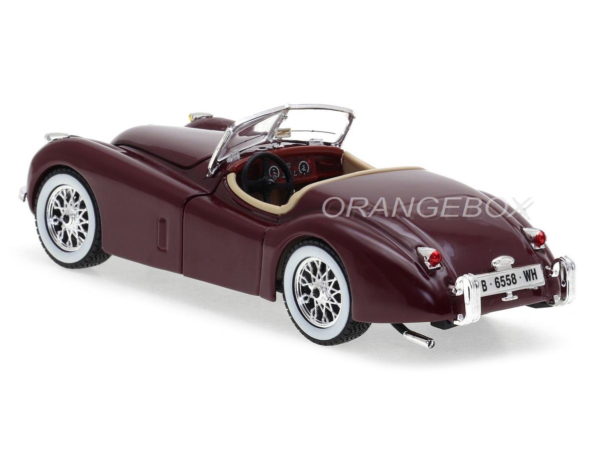 Jaguar XK120 Roadster 1948 Bburago 1:24 Vinho - 20 anos! Loja on
