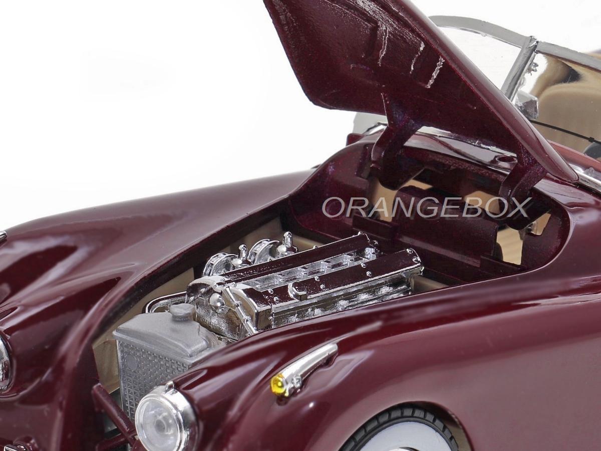Jaguar XK120 Roadster 1948 Bburago 1:24 Vinho - 20 anos! Loja on