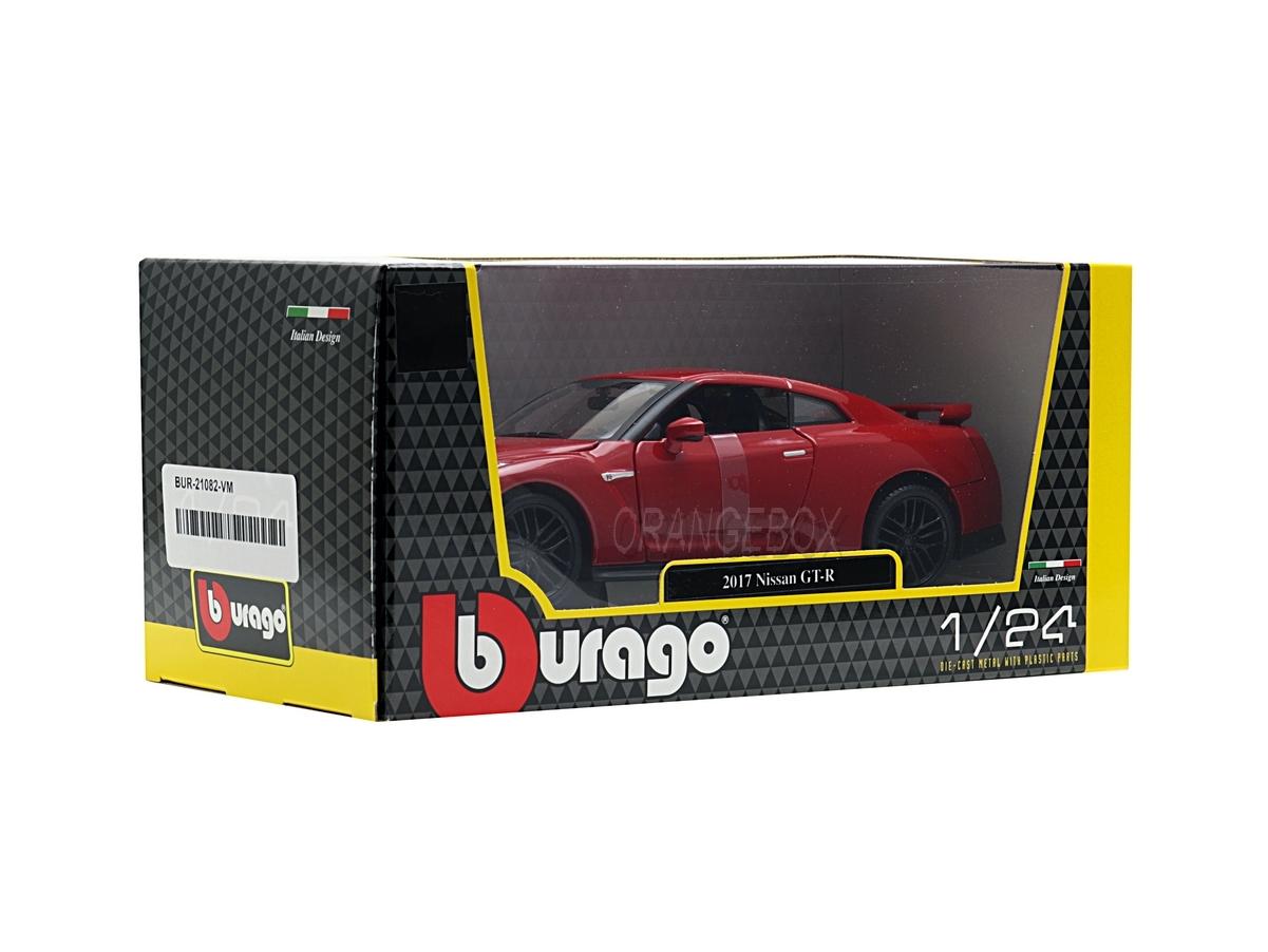 Nissan GT-R R35 2017 Bburago 1:24 Vermelho - 19 anos! Loja on-line