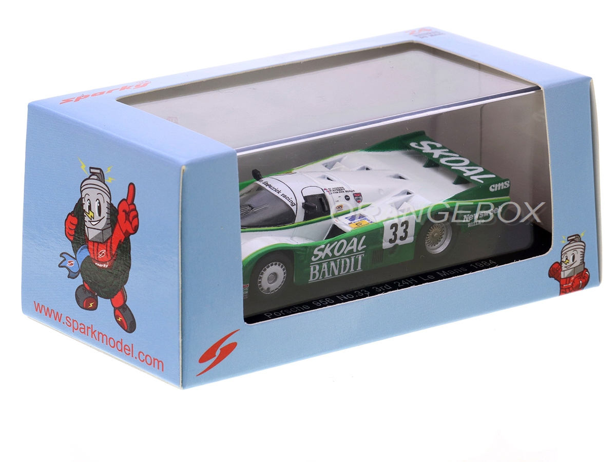 Porsche 956 3º 24 Horas Le Mans 1984 1:64 Spark - 19 anos! Loja on