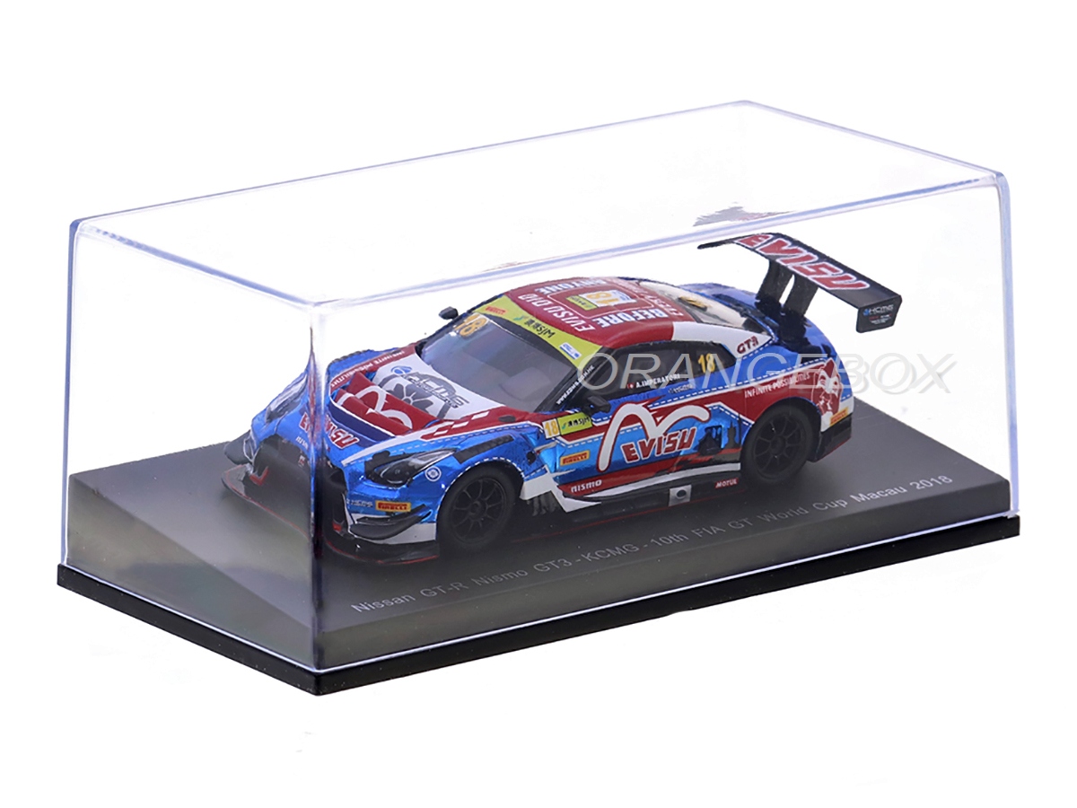 ニチモMODELCARRACINGSET Nissan GT-R Nismo GT3 KCMG FIA GT World Cup Macau 2018 1:64 Spark
