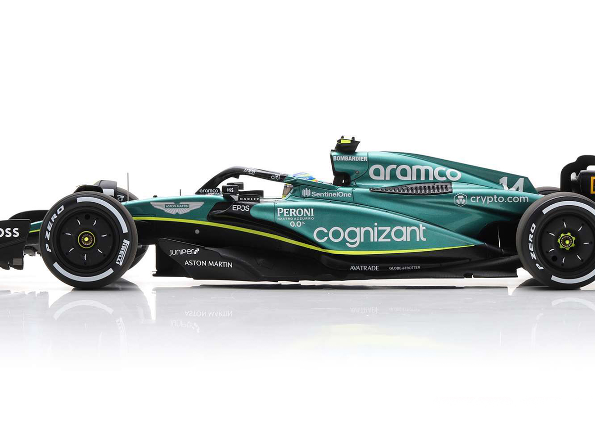Fórmula 1 Aston Martin AMR23 2023 Bahrain Fernando Alonso 1:18