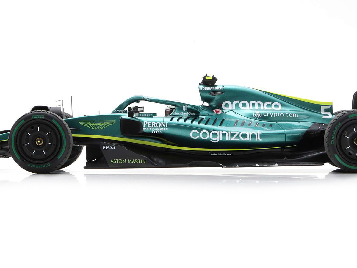 spark スパークAston MartinAMR22 S.Vettel Fórmula 1 Aston Martin AMR22 Emilia Romagna 2022 Vettel 1:18 Spark