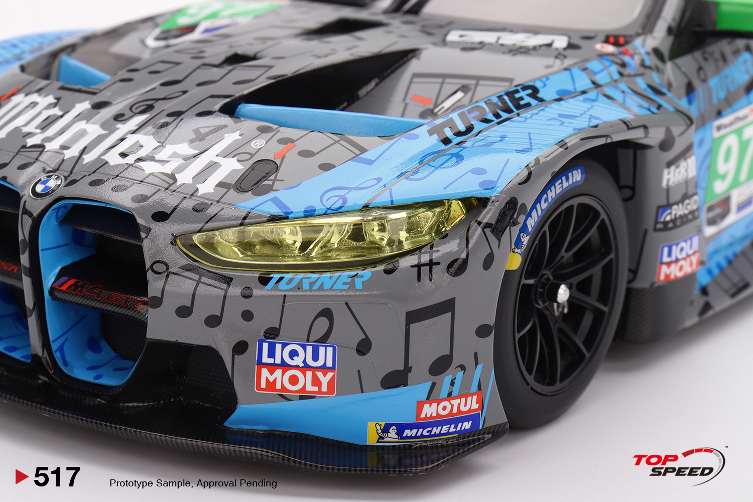 BMW M4 GT3 2023 IMSA Laguna Seca GTD 2º 1:18 TopSpeed - 20 anos