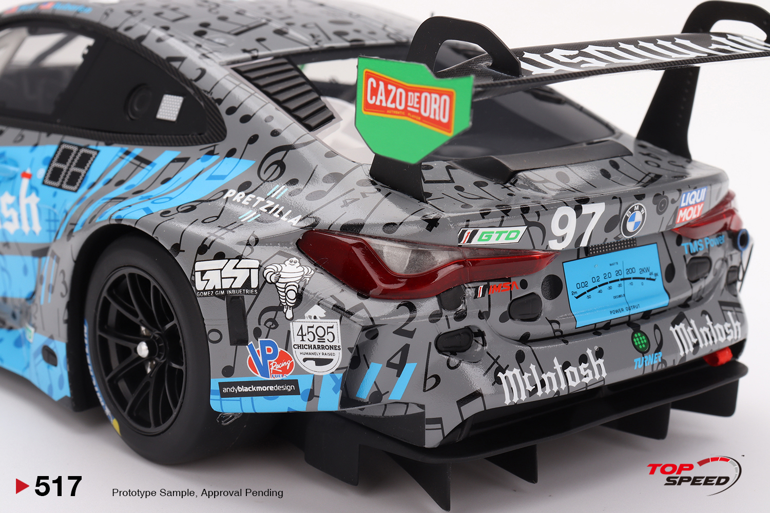 BMW M4 GT3 2023 IMSA Laguna Seca GTD 2º 1:18 TopSpeed - 20 anos