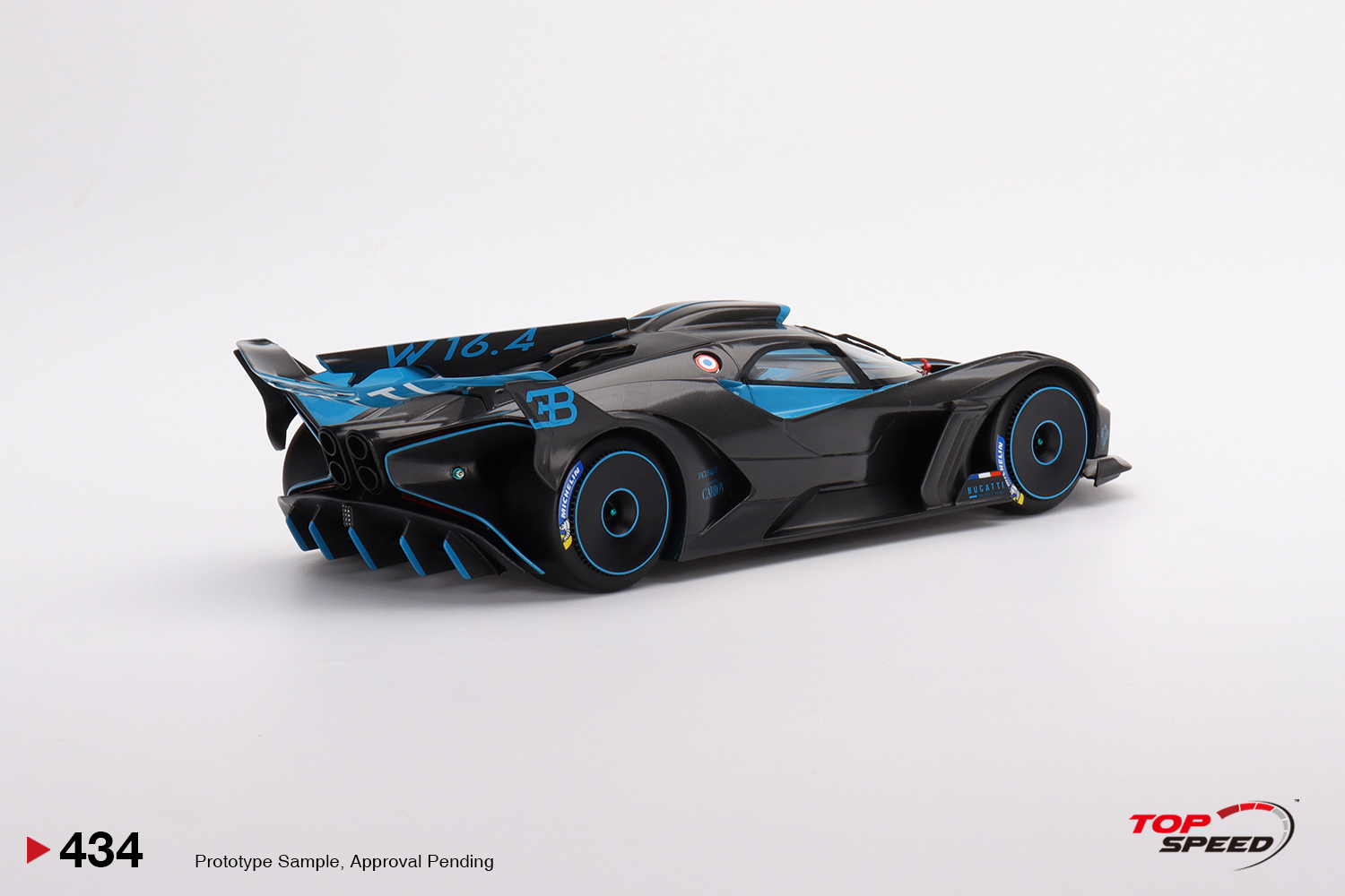 Bugatti Bolide Presentation 1:18 TopSpeed Azul - 20 anos! Loja on