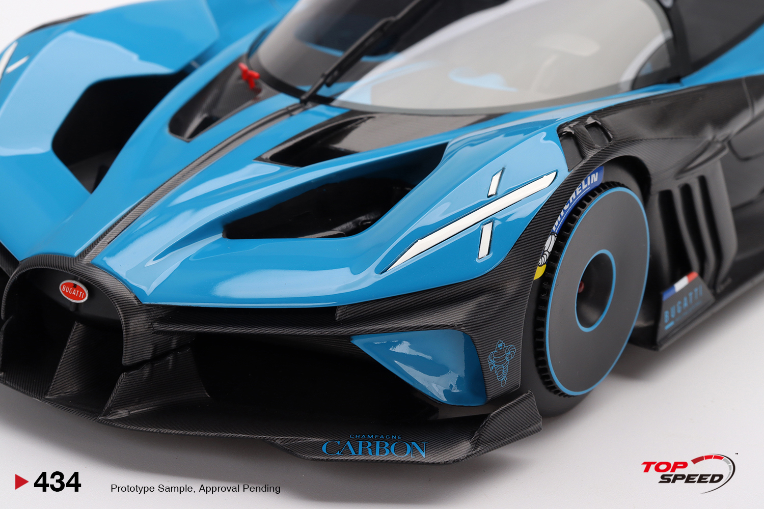 Bugatti Bolide Presentation 1:18 TopSpeed Azul - 20 anos! Loja on