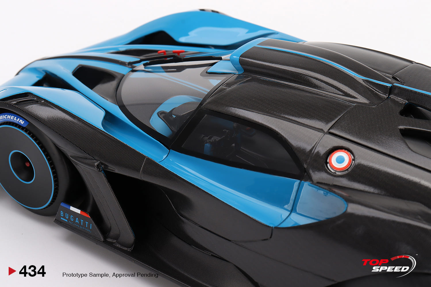 Bugatti Bolide Presentation 1:18 TopSpeed Azul - 20 anos! Loja on