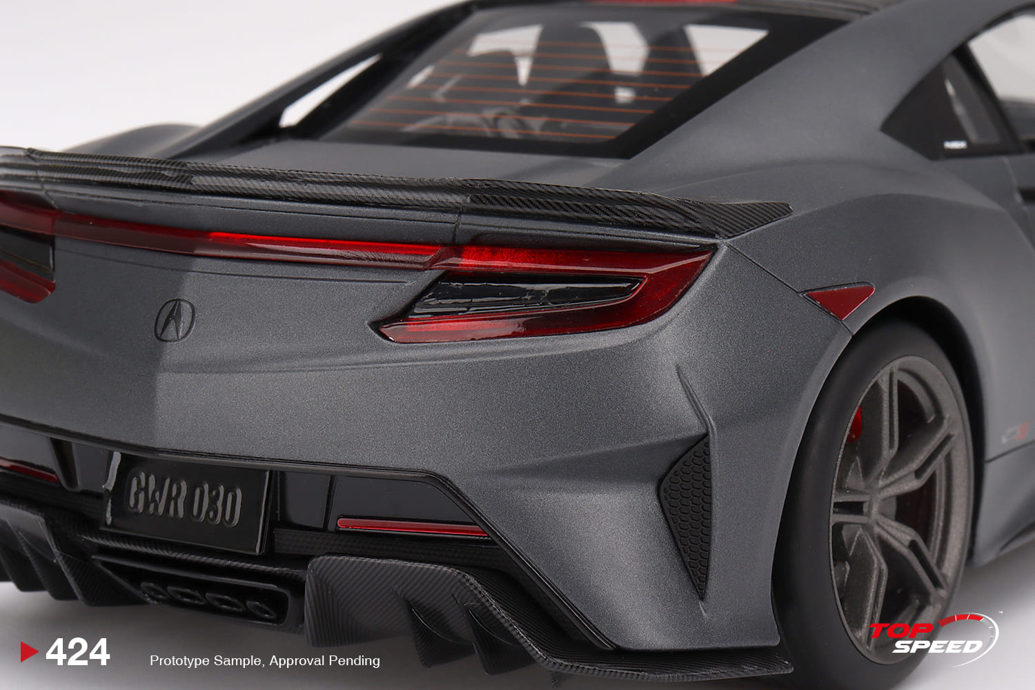 Acura NSX Type S 2022 1:18 TopSpeed Cinza - 20 anos! Loja on-line