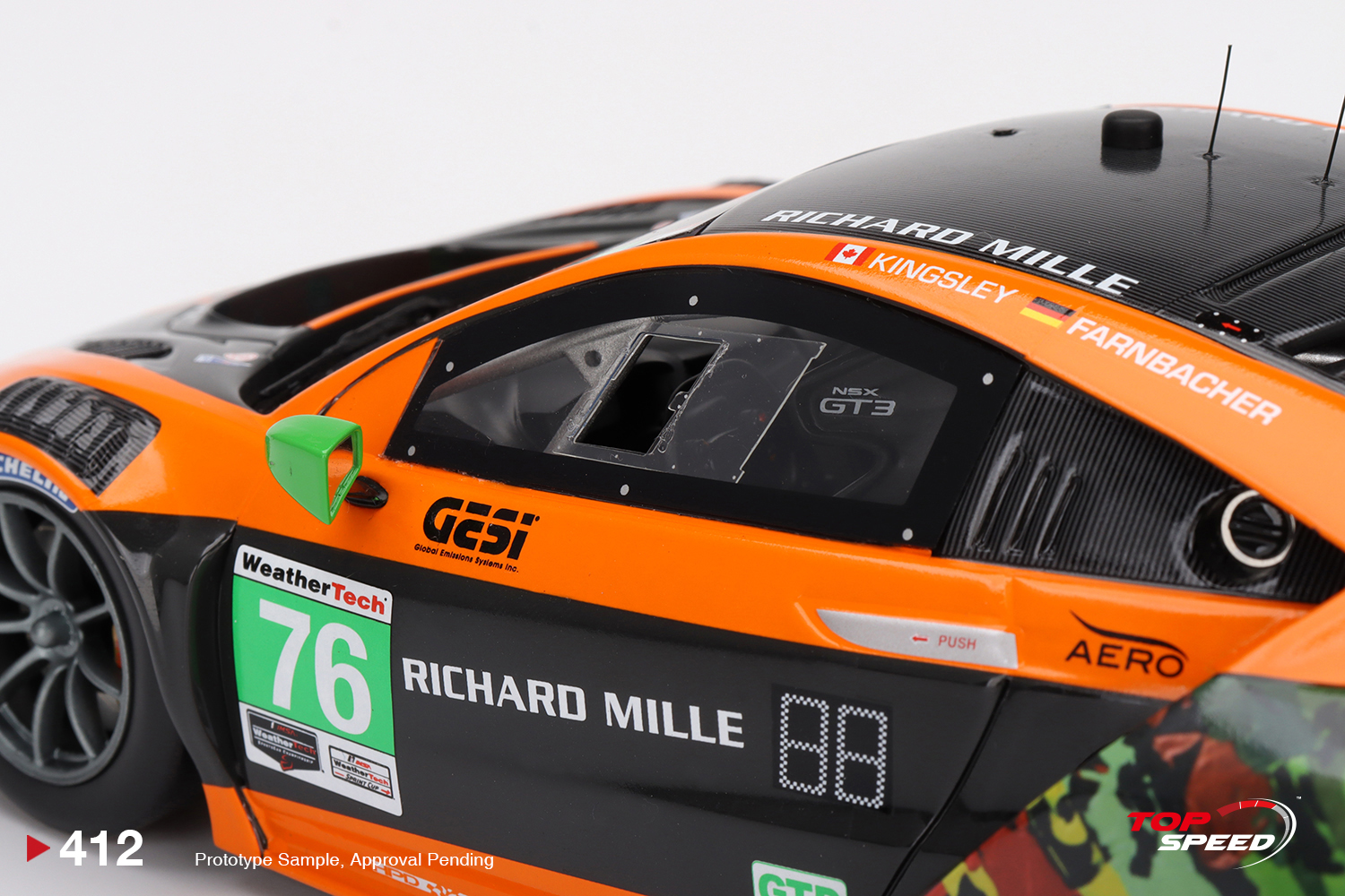 Acura NSX GT3 EVO Compass Racing IMSA 2021 1:18 TopSpeed - 19 anos