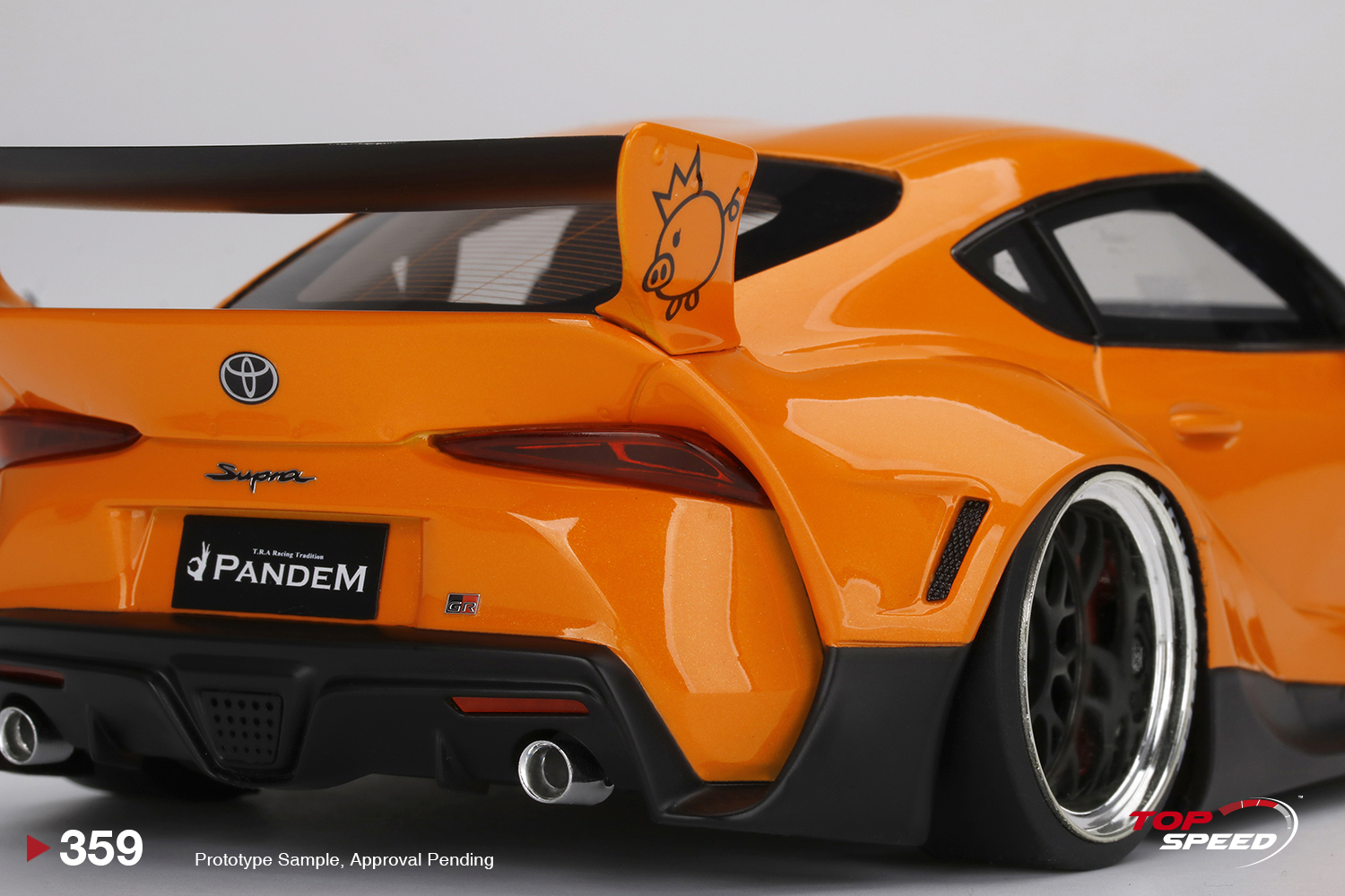 Pandem Toyota GR Supra V1.0 1:18 TopSpeed Laranja - 19 anos! Loja