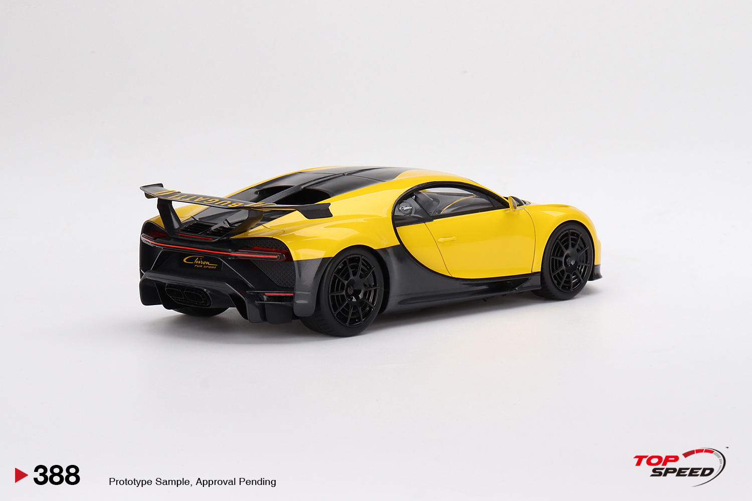 Bugatti Chiron Pur Sport 1:18 TopSpeed Amarelo - 20 anos! Loja on