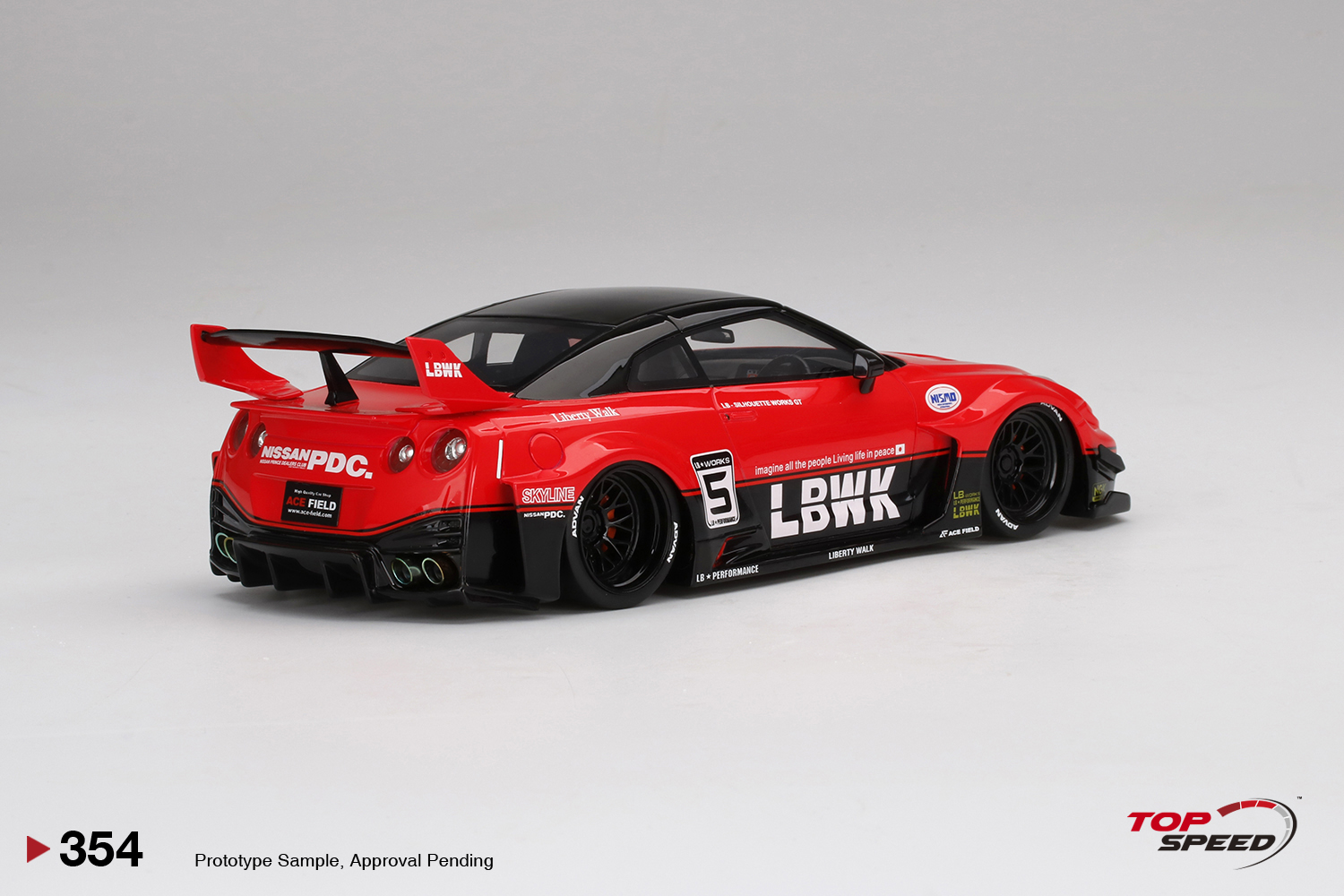 Nissan 35GT-RR Ver.1 LB-Silhouette Works GT LBWK 1:18 TopSpeed