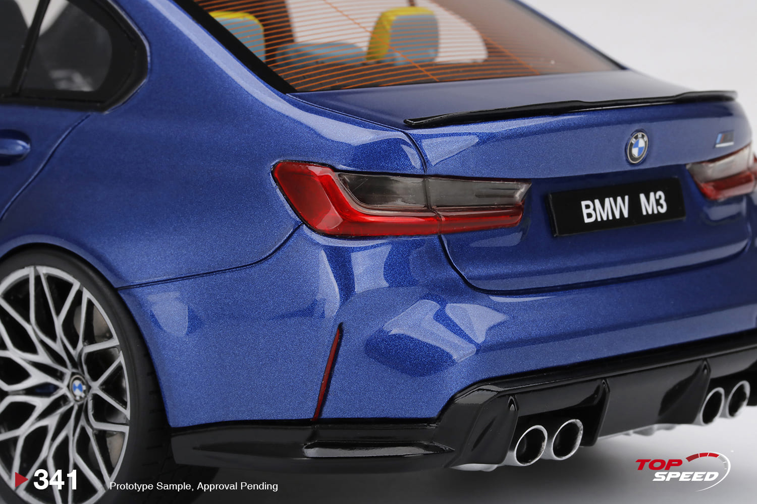 TOP SPEED製 1/18スケール  M3 Competition BMW M3 Competition (G80) 1:18 TopSpeed Azul - 20 anos! Loja on