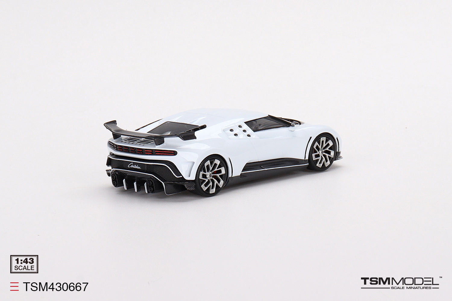 Bugatti Centodieci 1:43 TSM Model Branco - 19 anos! Loja on-line