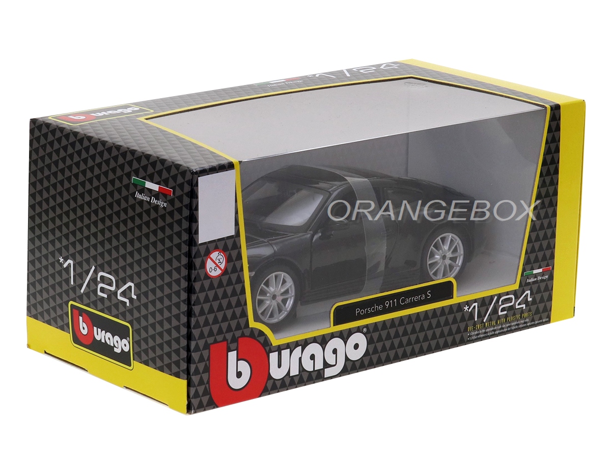 Porsche 911 (991) Carrera S 2013 1:24 Bburago Preto - 19 anos