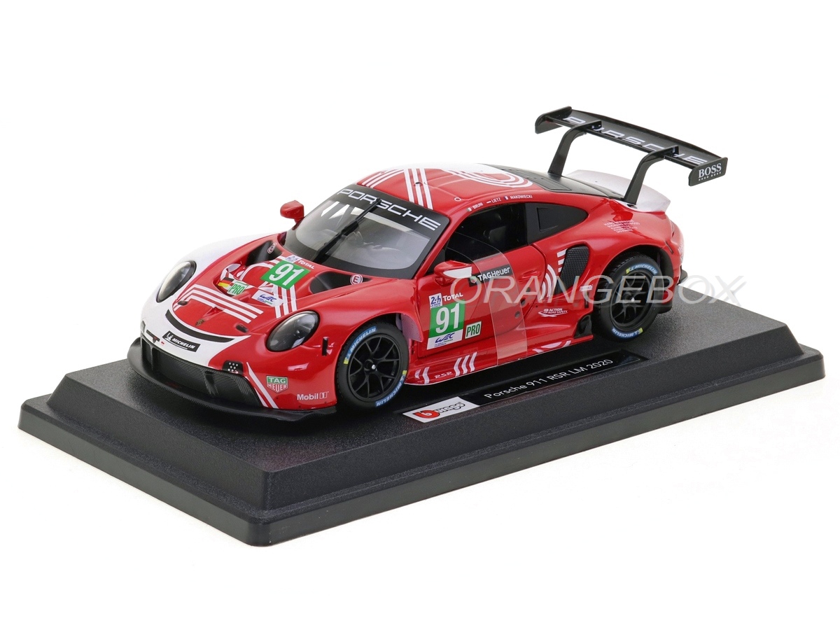 Porsche 911 RSR LeMans 2020 Bburago 1:24 - 20 anos! Loja on-line